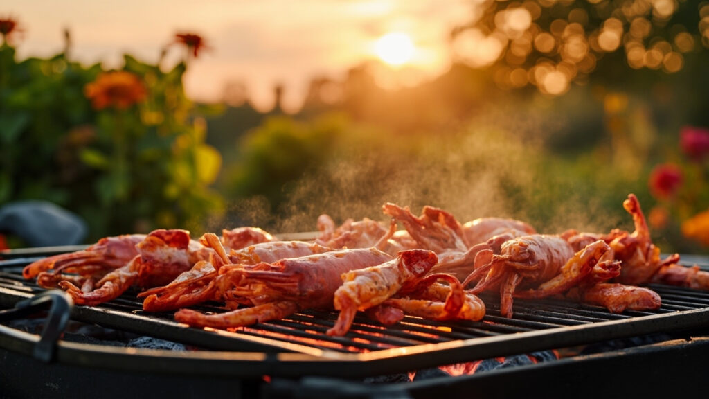 Gambas au barbecue couler une soirée estivale Réussie