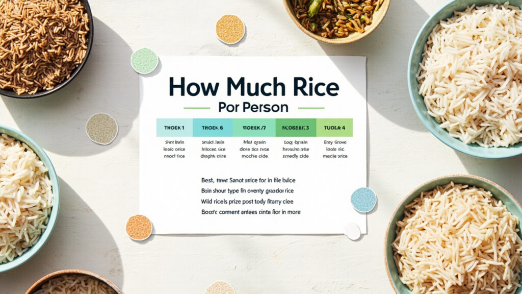 Quelle dose de riz par personne : guide et repères pratiques